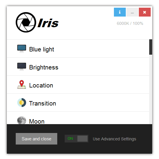 Iris-programa 3 Aplicaciones para descansar la vista - Data System