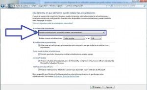 Desactivar actualizaciones en Windows 7/8