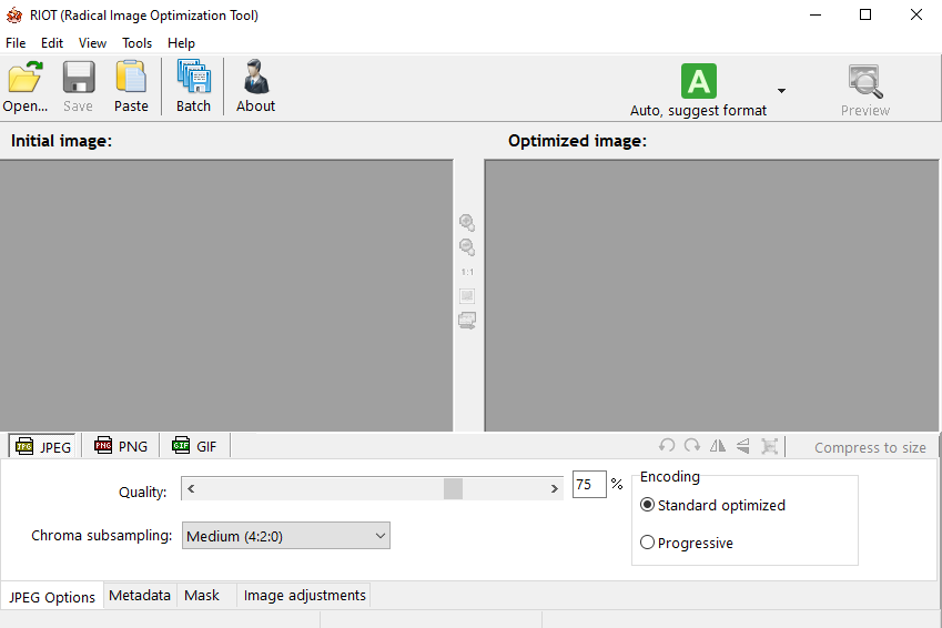 interfaz-riot Como reducir el peso de la imágenes con Fotosizer - Data System