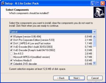 K-Lite Codec Pack: Codecs para Windows