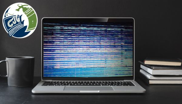 pantalla distorsión