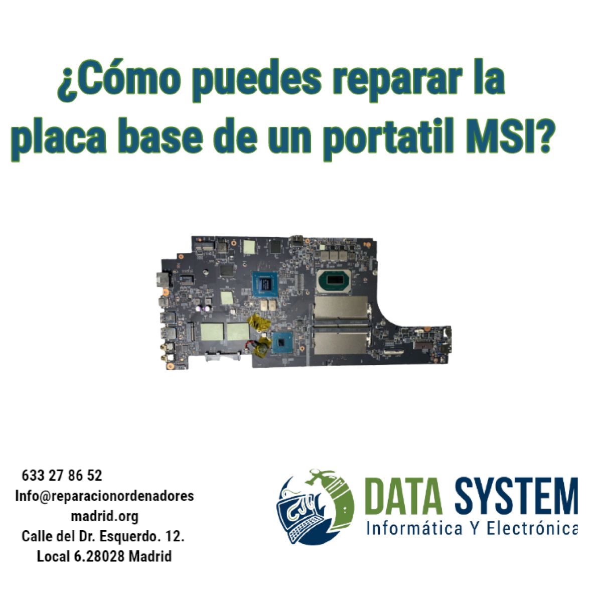 ¿Cómo puedes reparar la placa base de un portatil MSI?