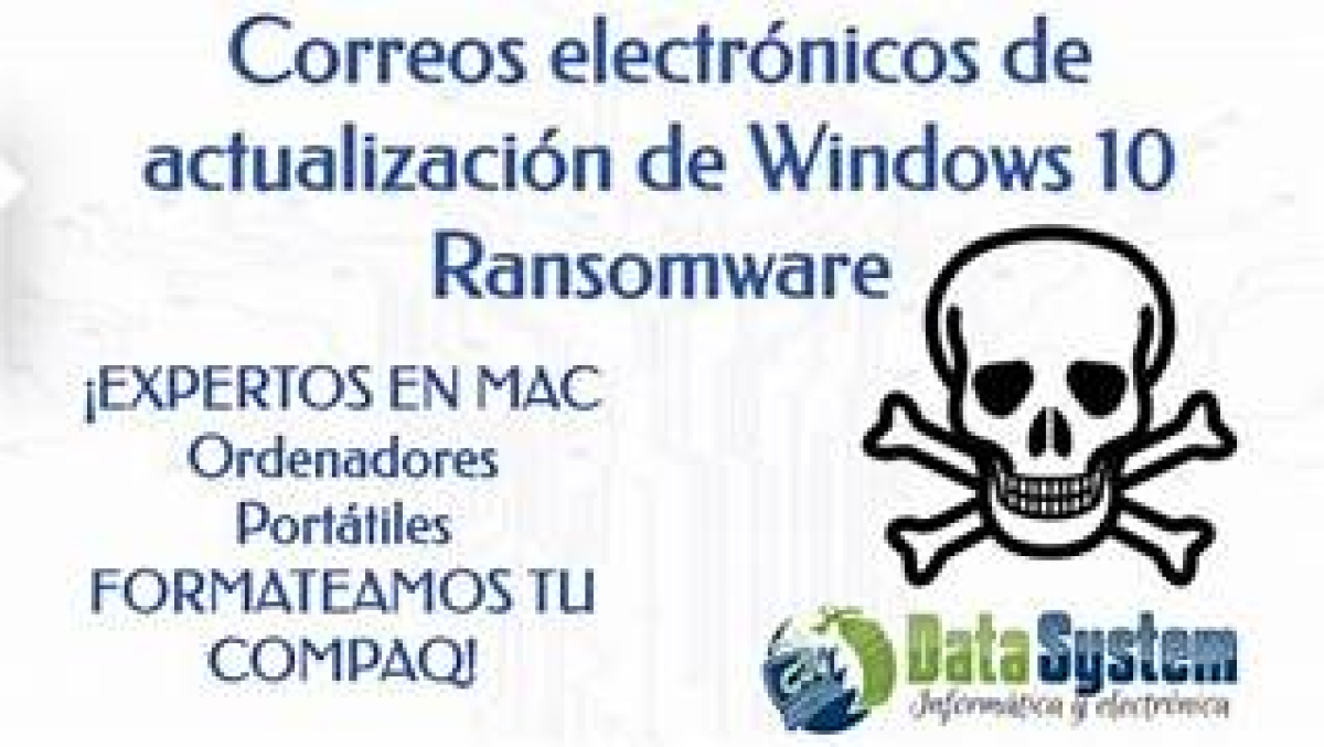 Correos electrónicos de actualización de Windows 10 Ransomware