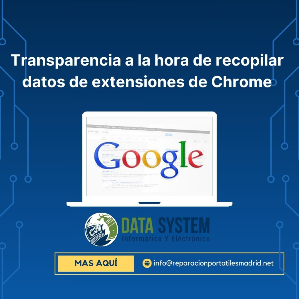 Transparencia a la hora de recopilar datos de extensiones de Chrome